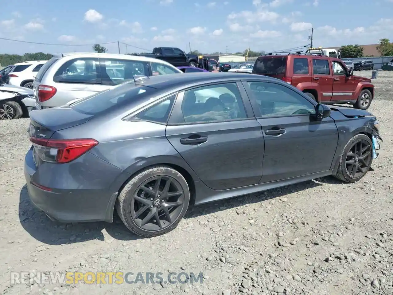 3 Photograph of a damaged car 2HGFE2F52RH567511 HONDA CIVIC 2024