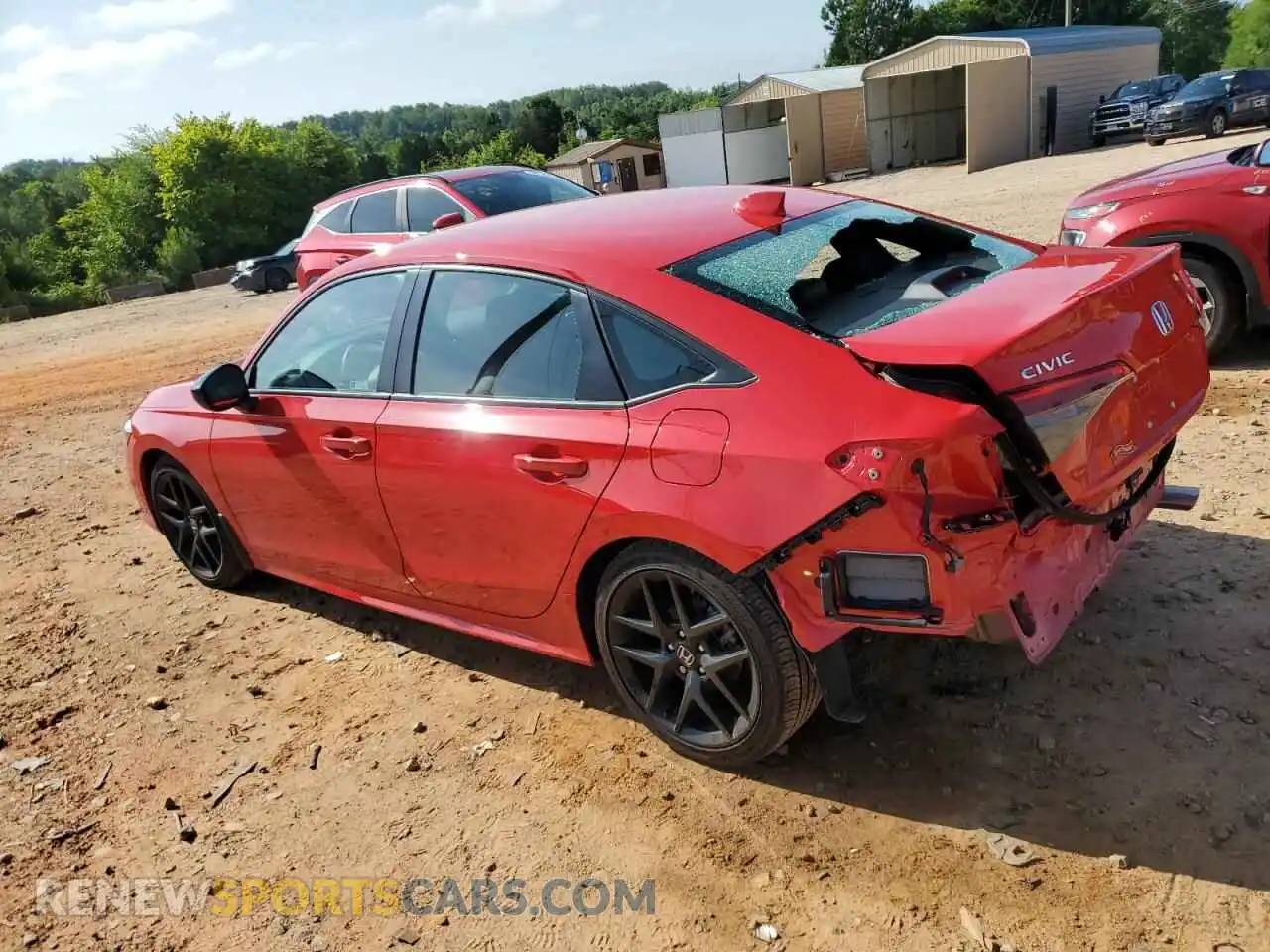 2 Photograph of a damaged car 2HGFE2F55RH577630 HONDA CIVIC 2024