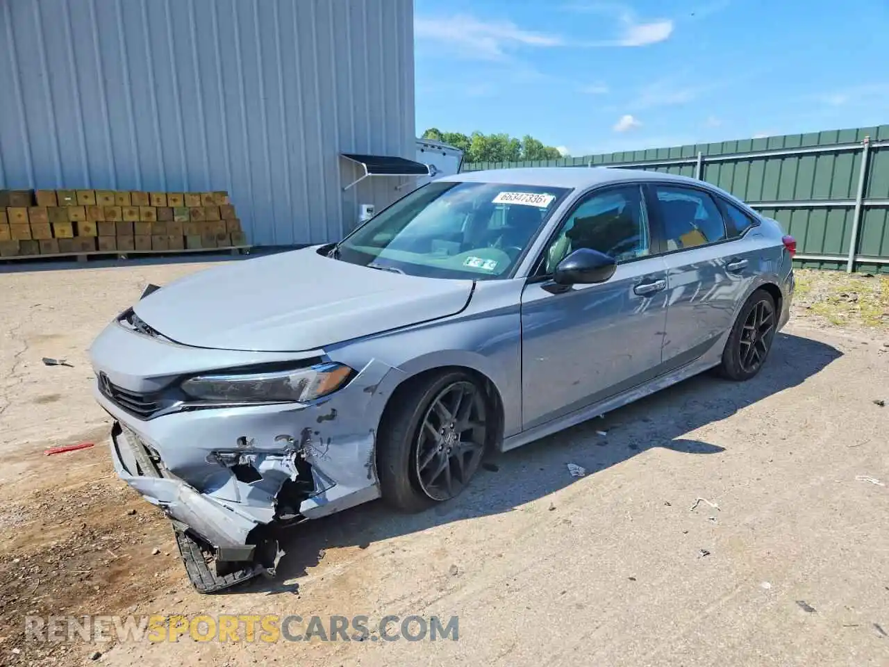 1 Photograph of a damaged car 2HGFE2F56RH567043 HONDA CIVIC 2024