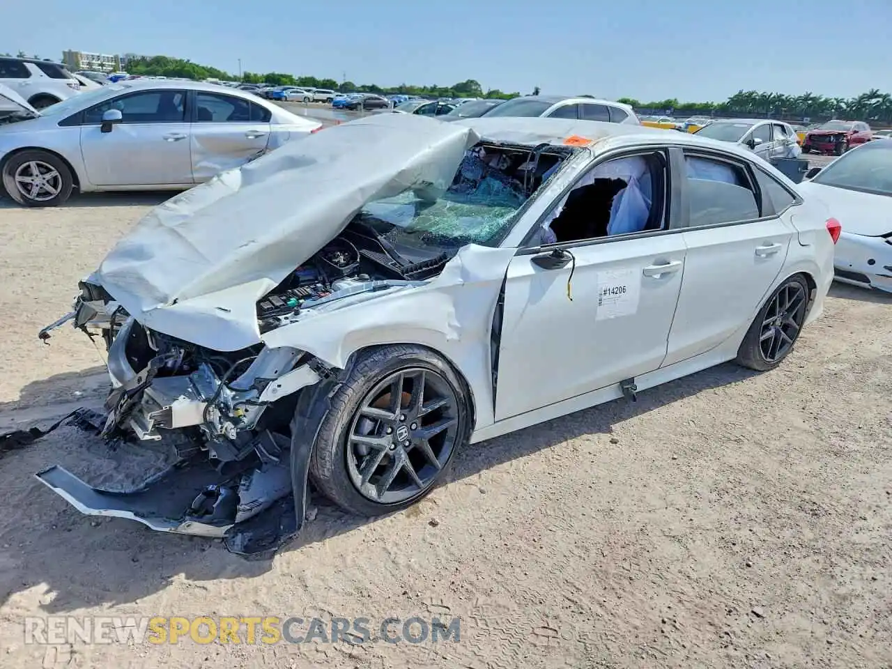 1 Photograph of a damaged car 2HGFE2F57RH509653 HONDA CIVIC 2024