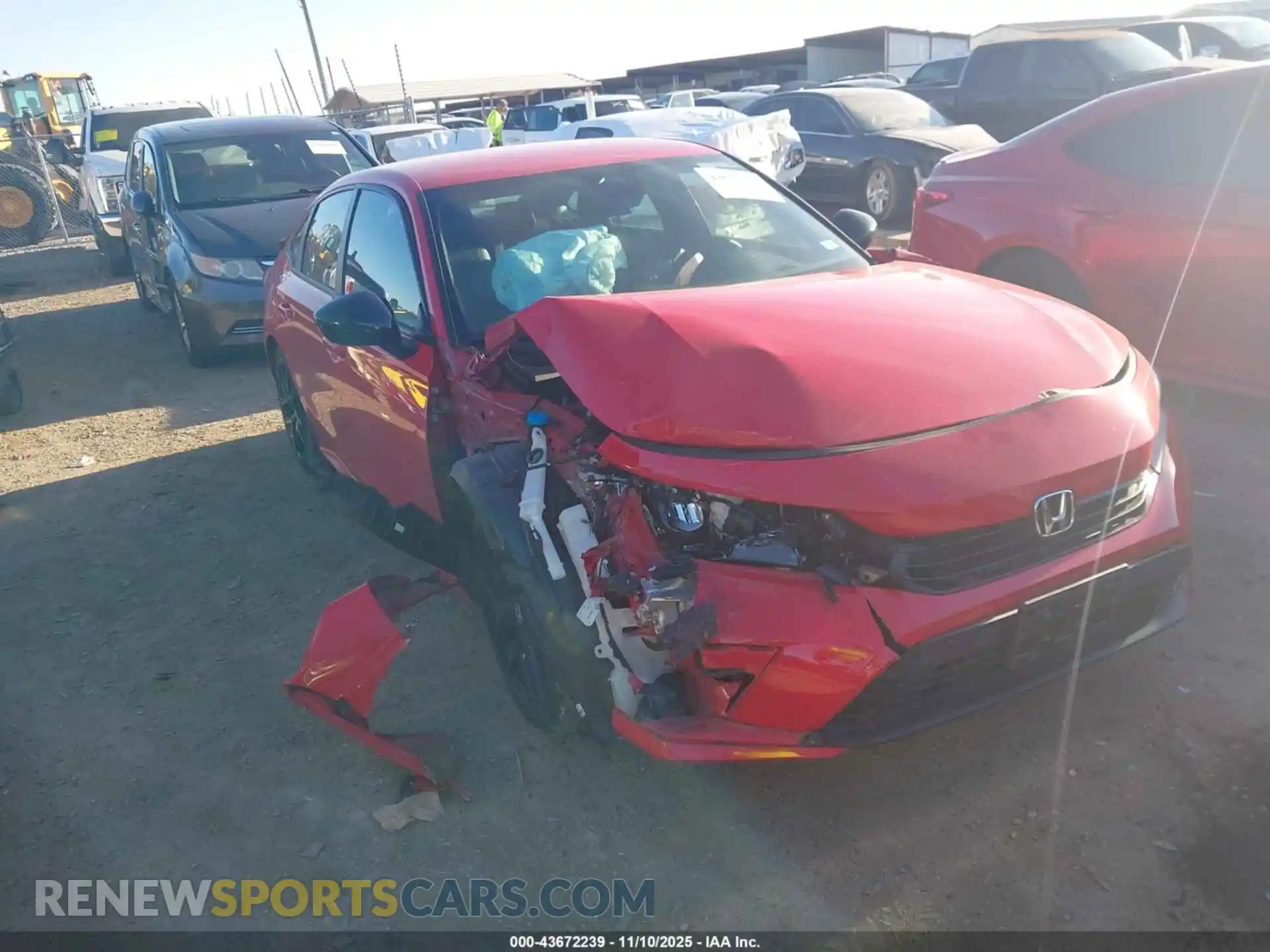 1 Photograph of a damaged car 2HGFE2F57RH530096 HONDA CIVIC 2024