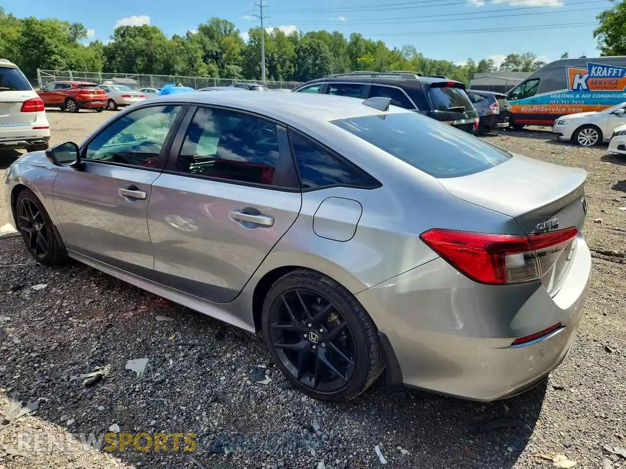 2 Photograph of a damaged car 2HGFE2F58RH505949 HONDA CIVIC 2024