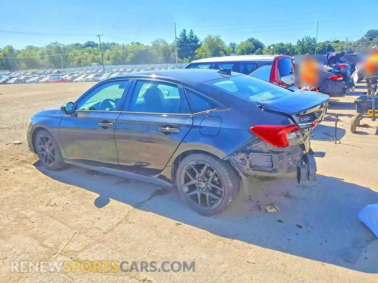 2 fotografías del automóvil dañado 2HGFE2F58RH519592 HONDA CIVIC 2024