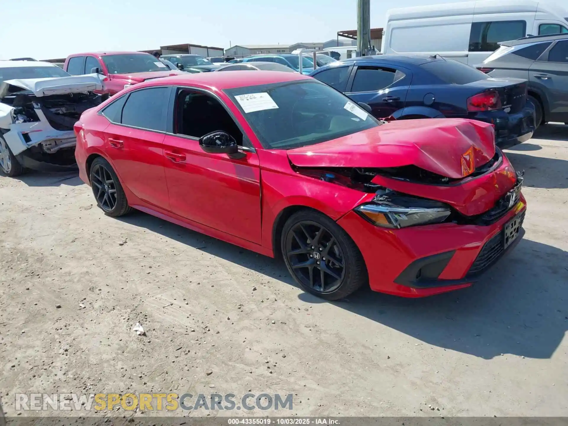 1 Photograph of a damaged car 2HGFE2F58RH525943 HONDA CIVIC 2024