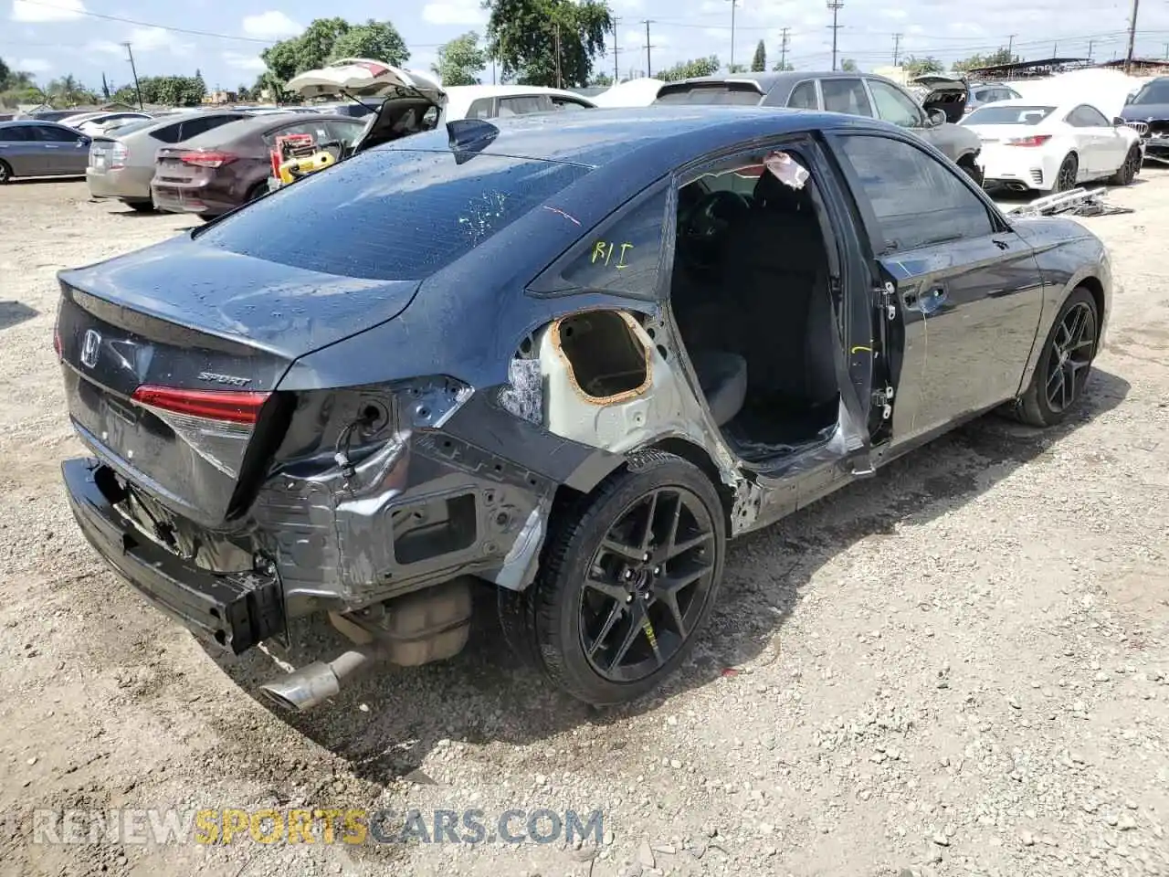 3 Photograph of a damaged car 2HGFE2F58RH592641 HONDA CIVIC 2024