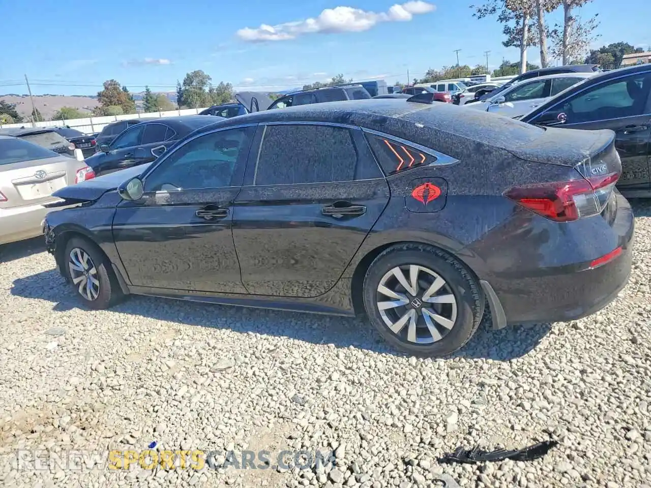 2 fotografías del automóvil dañado 2HGFE2F22SH560442 HONDA CIVIC 2025