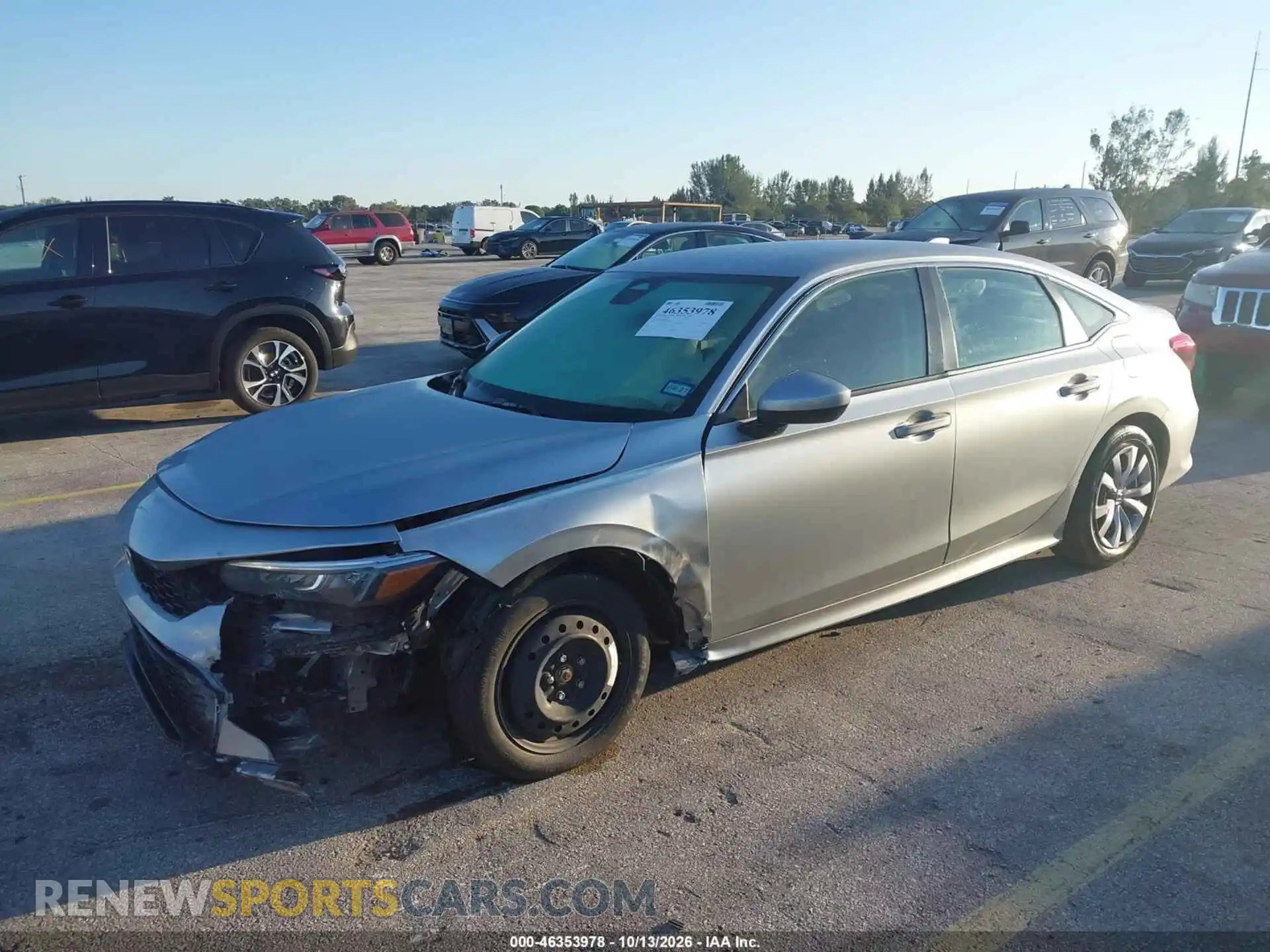 2 Photograph of a damaged car 2HGFE2F22SH596597 HONDA CIVIC 2025