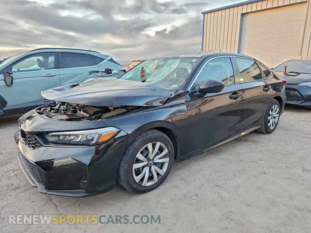 1 Photograph of a damaged car 2HGFE2F23SH596818 HONDA CIVIC 2025