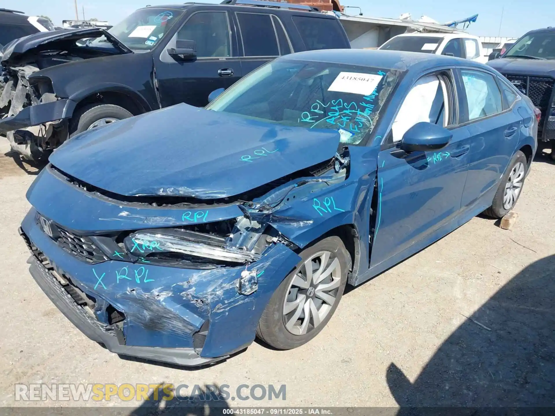 2 Photograph of a damaged car 2HGFE2F24SH589733 HONDA CIVIC 2025