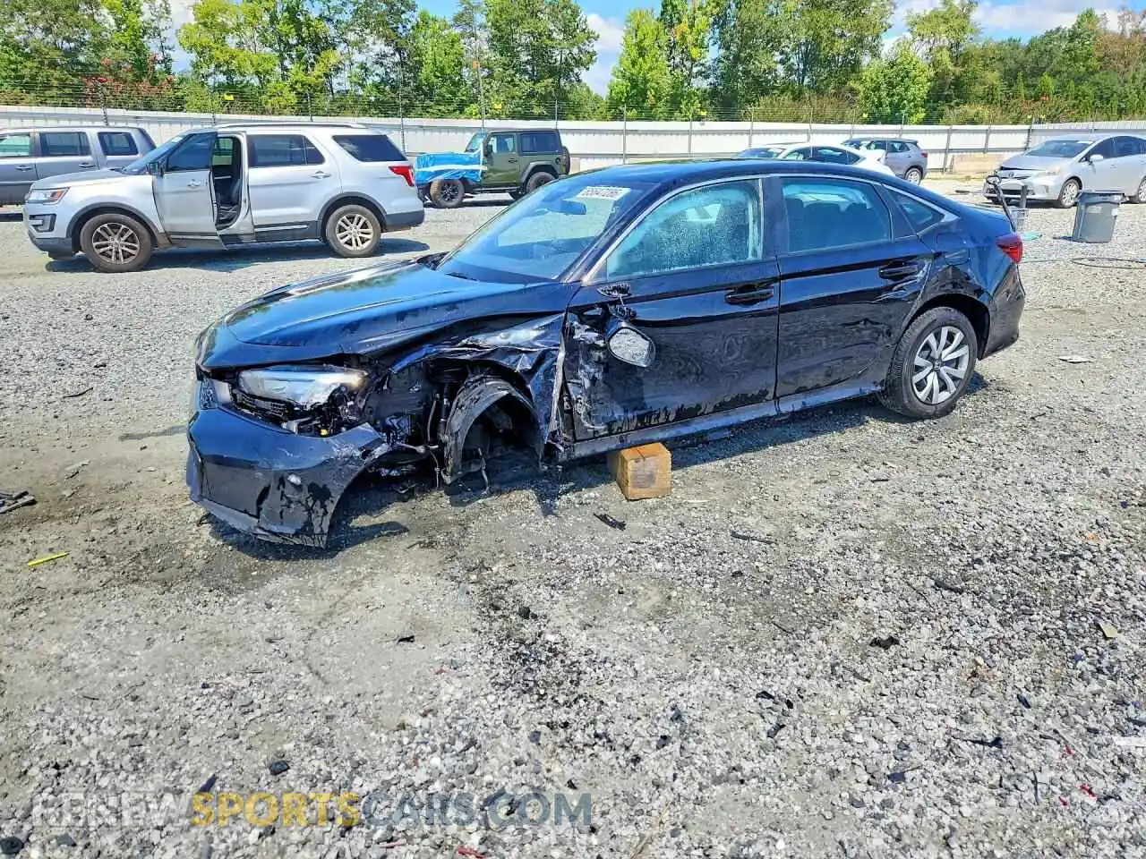 1 fotografías del automóvil dañado 2HGFE2F27SH564129 HONDA CIVIC 2025