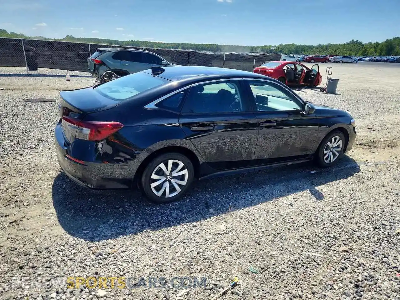 3 fotografías del automóvil dañado 2HGFE2F27SH564129 HONDA CIVIC 2025