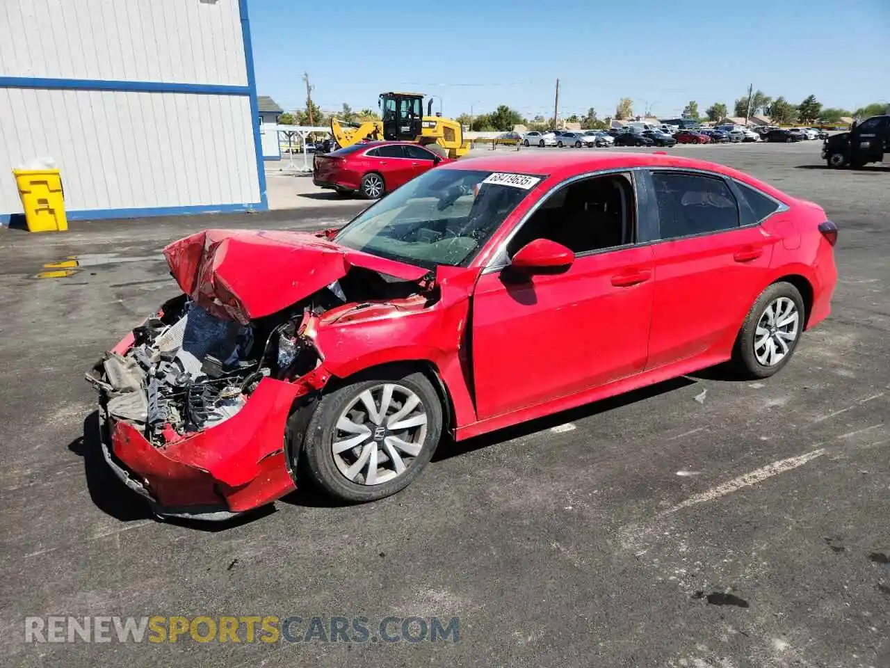 1 Photograph of a damaged car 2HGFE2F28SH502402 HONDA CIVIC 2025