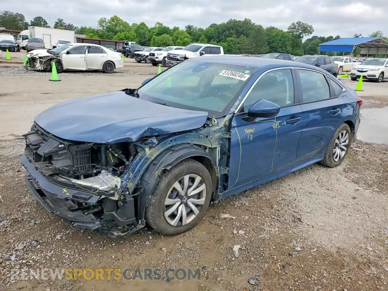 1 Photograph of a damaged car 2HGFE2F28SH589749 HONDA CIVIC 2025