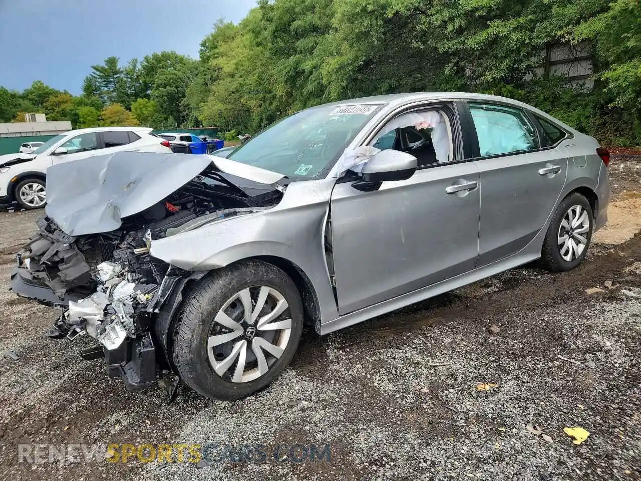 1 Photograph of a damaged car 2HGFE2F28SH603892 HONDA CIVIC 2025