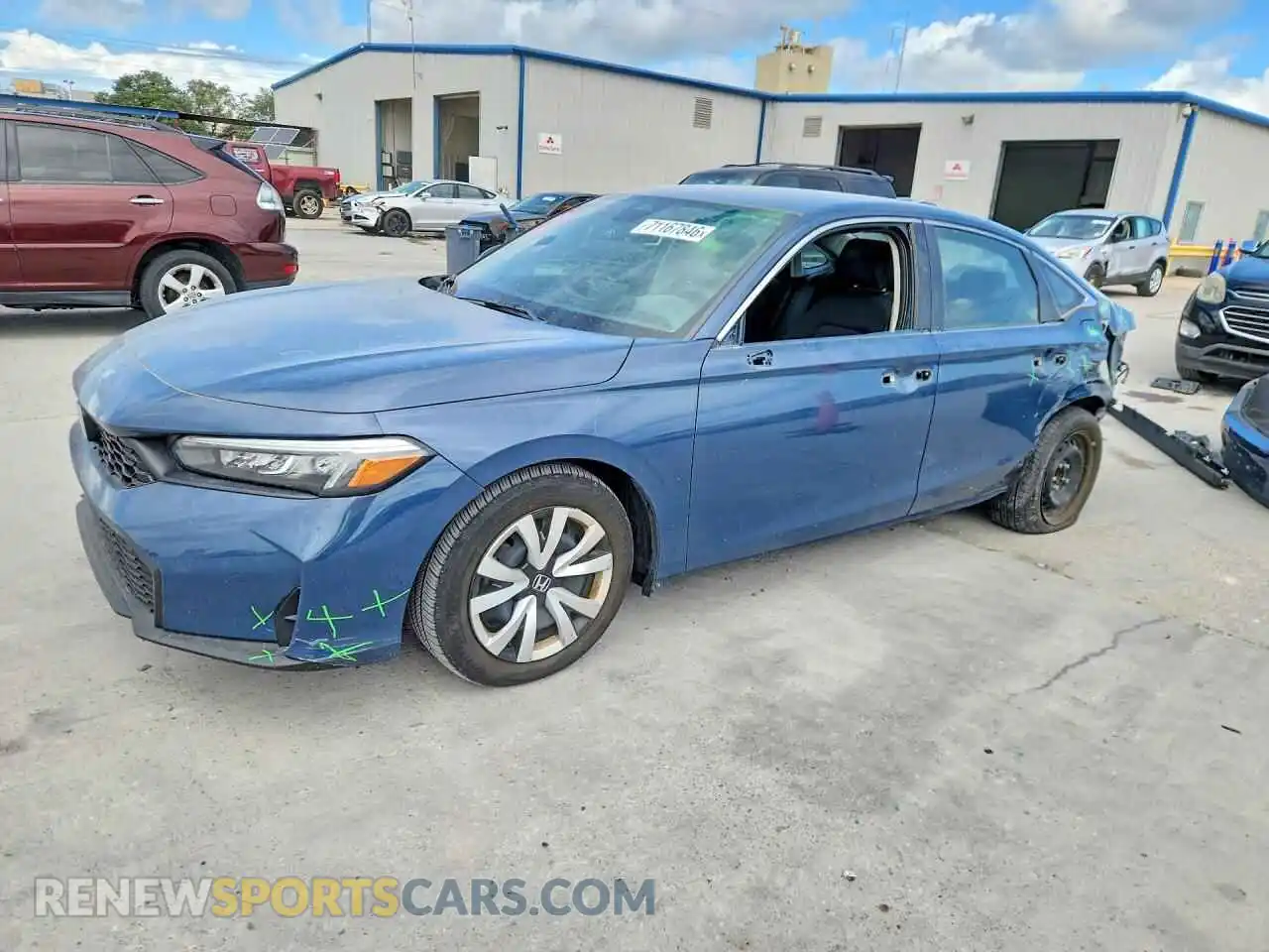 1 Photograph of a damaged car 2HGFE2F29SH528409 HONDA CIVIC 2025