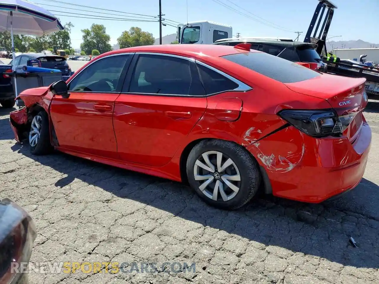 2 Photograph of a damaged car 2HGFE2F2XSH529326 HONDA CIVIC 2025