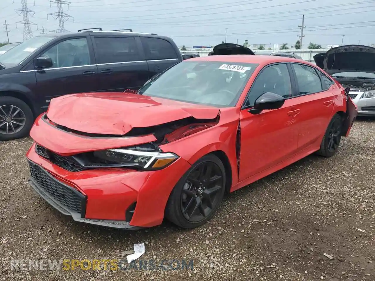 1 Photograph of a damaged car 2HGFE2F51SH511176 HONDA CIVIC 2025