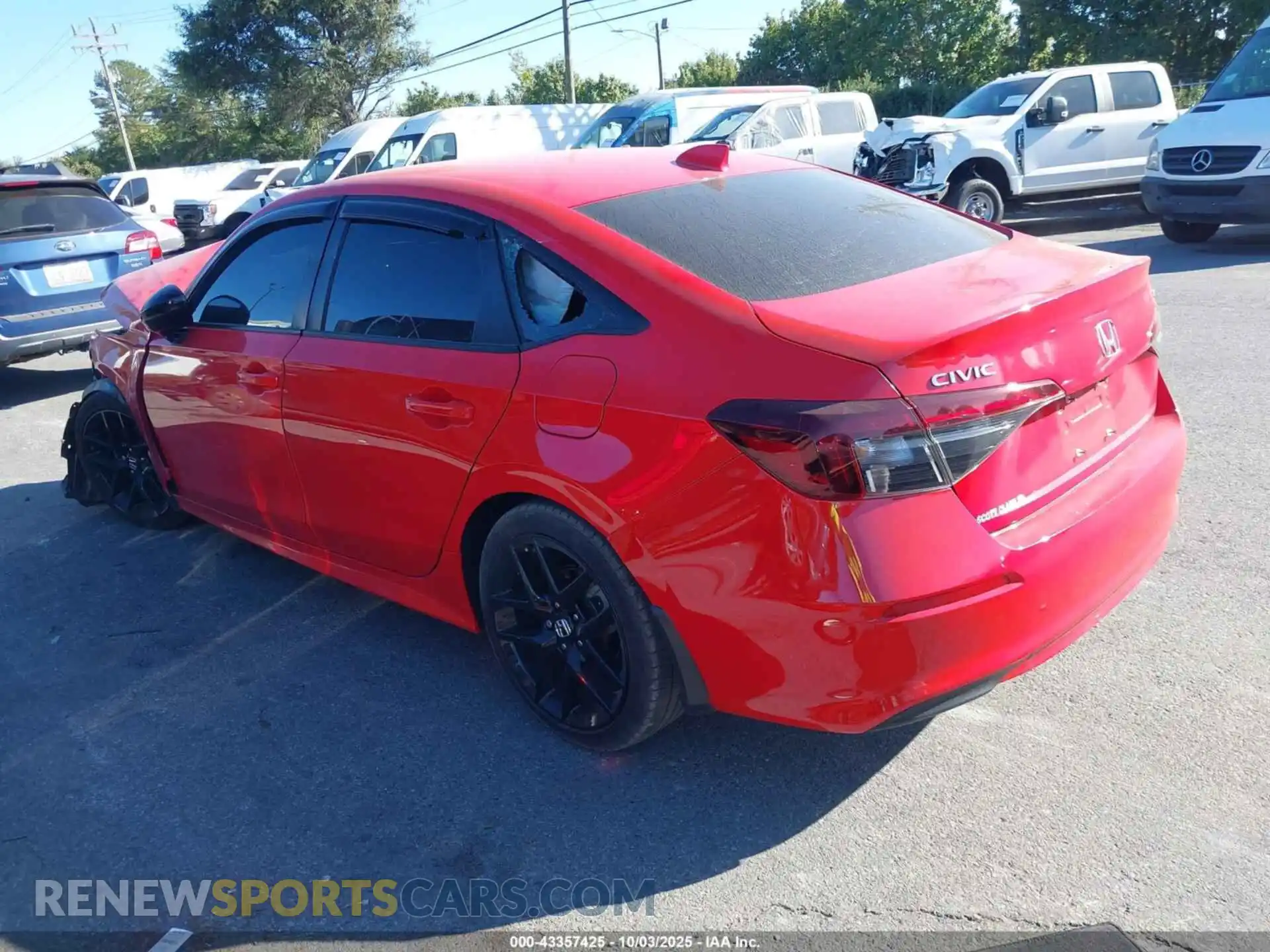 3 Photograph of a damaged car 2HGFE2F52SH507587 HONDA CIVIC 2025