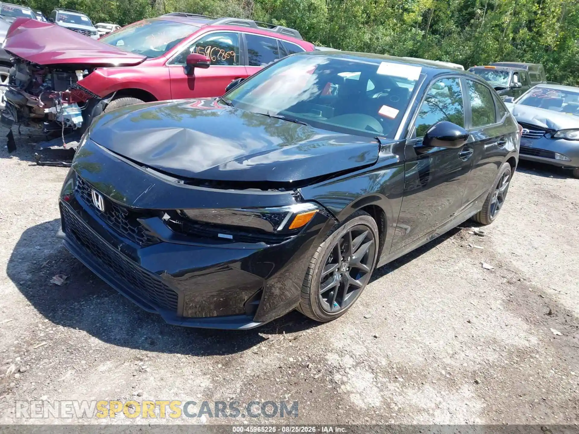 2 fotografías del automóvil dañado 2HGFE2F52SH515270 HONDA CIVIC 2025