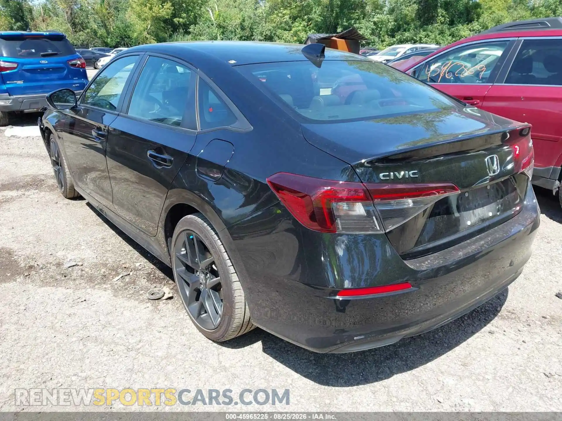 3 fotografías del automóvil dañado 2HGFE2F52SH515270 HONDA CIVIC 2025