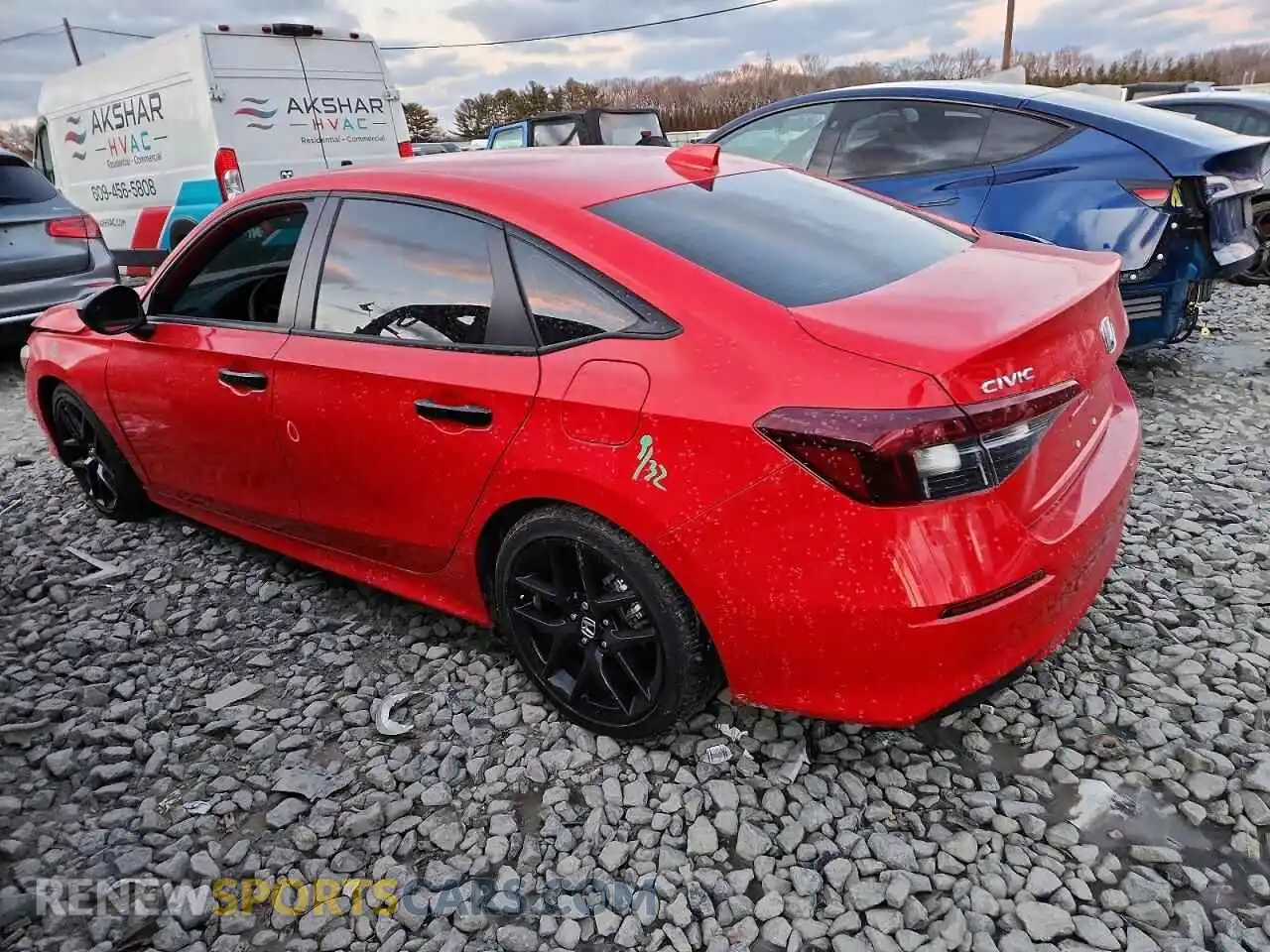 2 Photograph of a damaged car 2HGFE2F53SH596893 HONDA CIVIC 2025