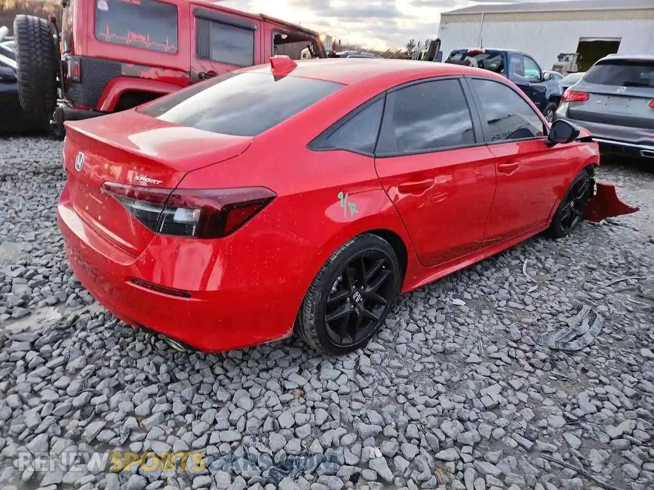 3 Photograph of a damaged car 2HGFE2F53SH596893 HONDA CIVIC 2025