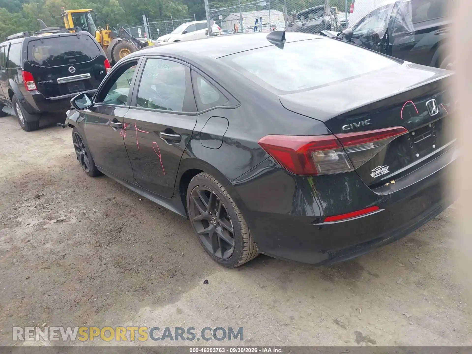3 fotografías del automóvil dañado 2HGFE2F55SH501752 HONDA CIVIC 2025
