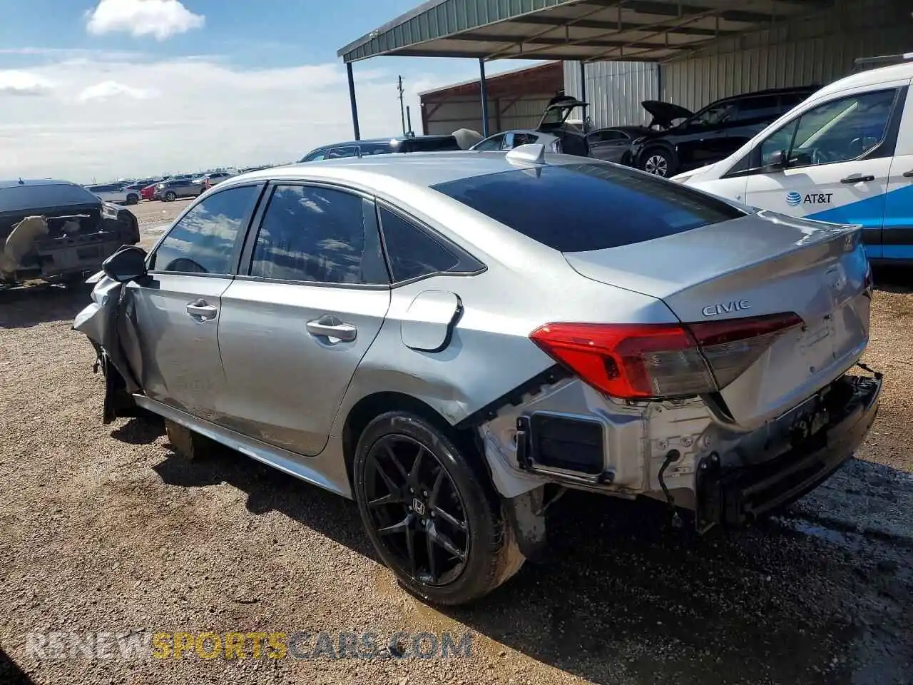 2 fotografías del automóvil dañado 2HGFE2F55SH539773 HONDA CIVIC 2025