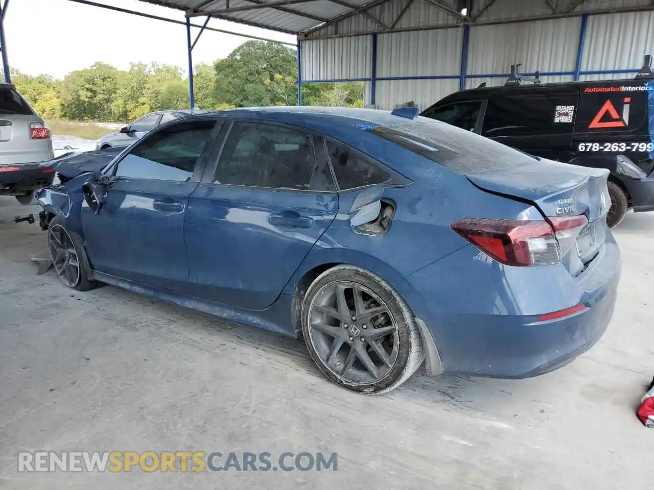 2 fotografías del automóvil dañado 2HGFE2F55SH554709 HONDA CIVIC 2025