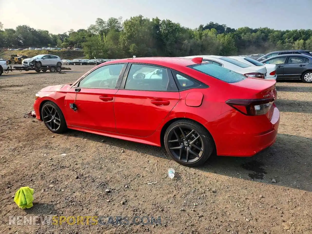 2 fotografías del automóvil dañado 2HGFE2F56SH538308 HONDA CIVIC 2025