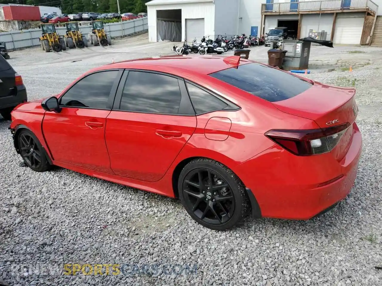 2 fotografías del automóvil dañado 2HGFE2F58SH531425 HONDA CIVIC 2025