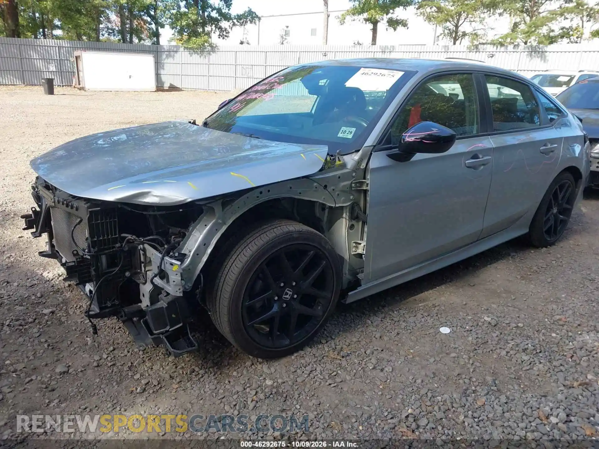 2 fotografías del automóvil dañado 2HGFE2F58SH535586 HONDA CIVIC 2025