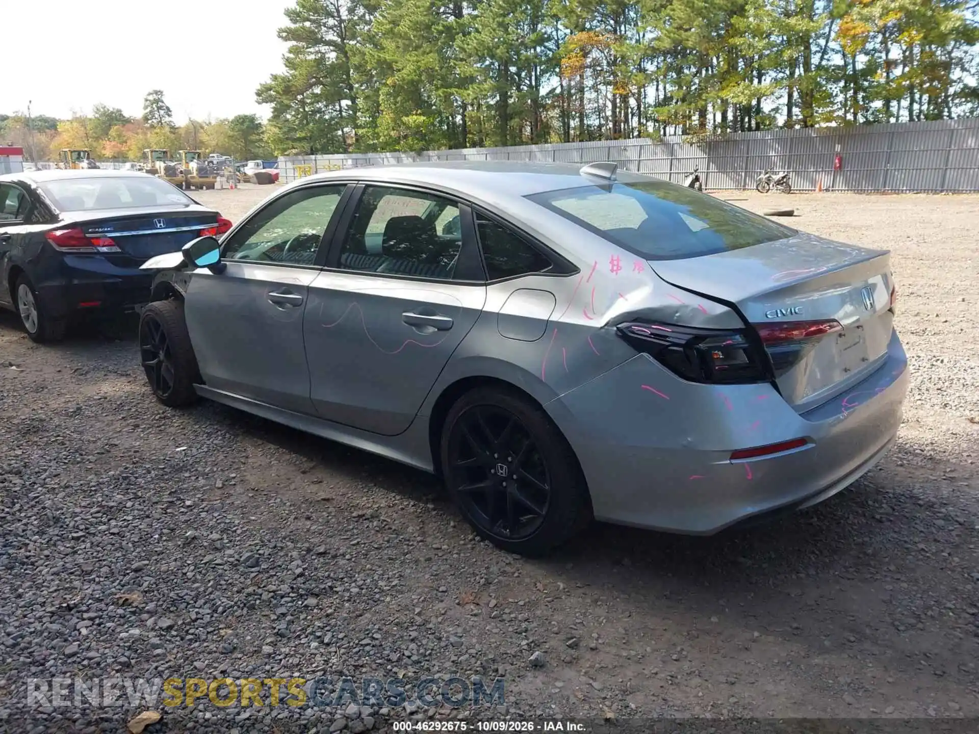 3 fotografías del automóvil dañado 2HGFE2F58SH535586 HONDA CIVIC 2025