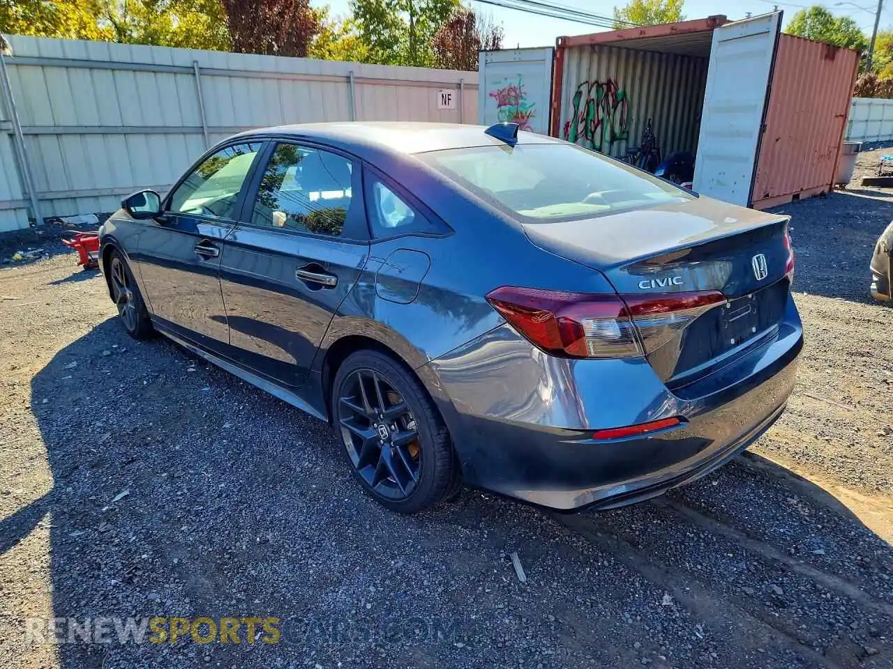 2 fotografías del automóvil dañado 2HGFE2F59SH522071 HONDA CIVIC 2025