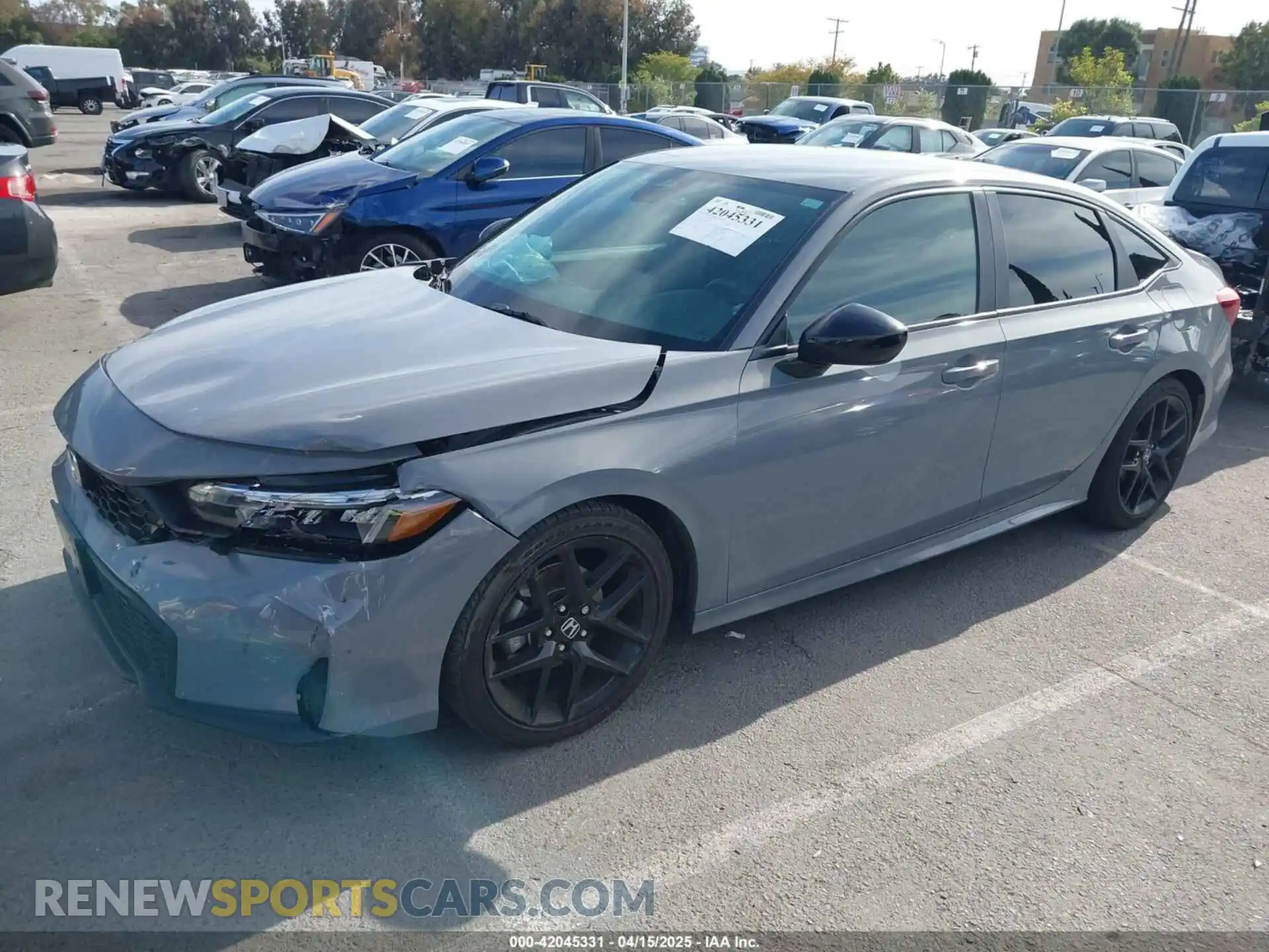 2 Photograph of a damaged car 2HGFE2F5XSH506137 HONDA CIVIC 2025