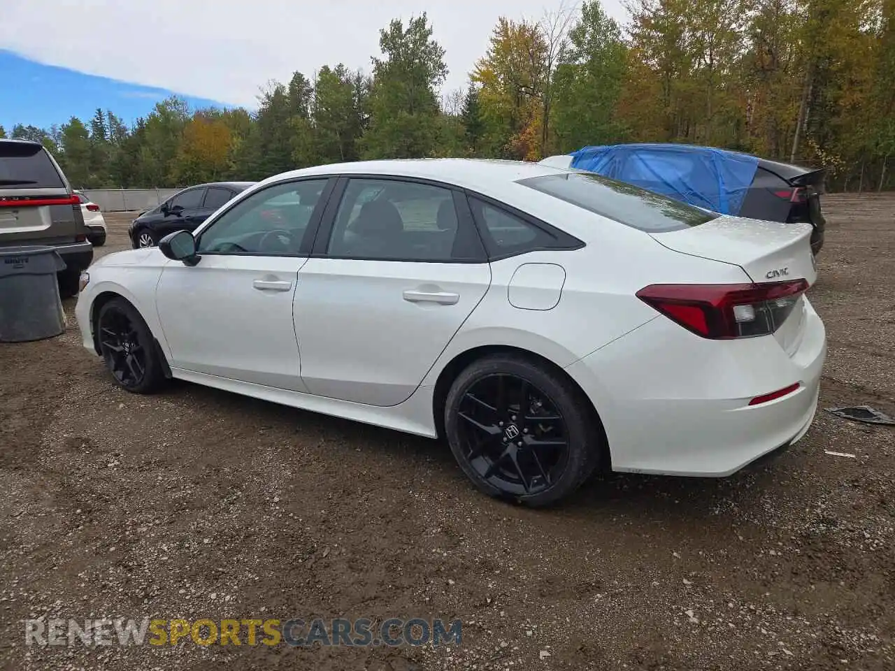2 fotografías del automóvil dañado 2HGFE4F84SH017657 HONDA CIVIC 2025