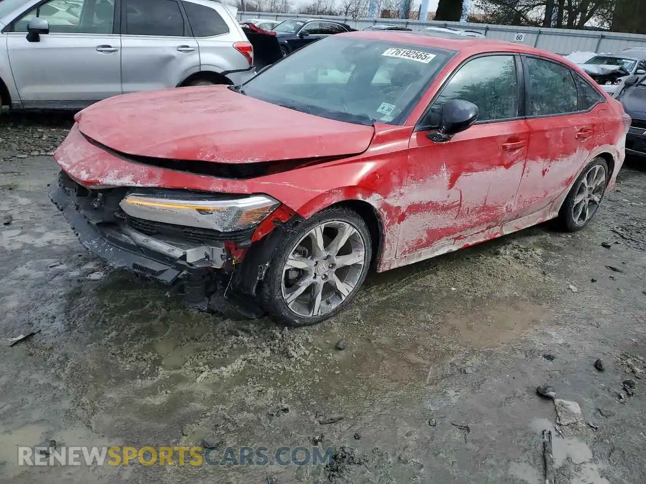 1 fotografías del automóvil dañado 2HGFE4F84SH300690 HONDA CIVIC 2025
