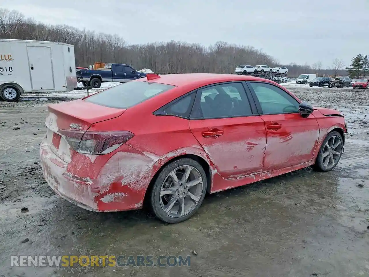 3 fotografías del automóvil dañado 2HGFE4F84SH300690 HONDA CIVIC 2025