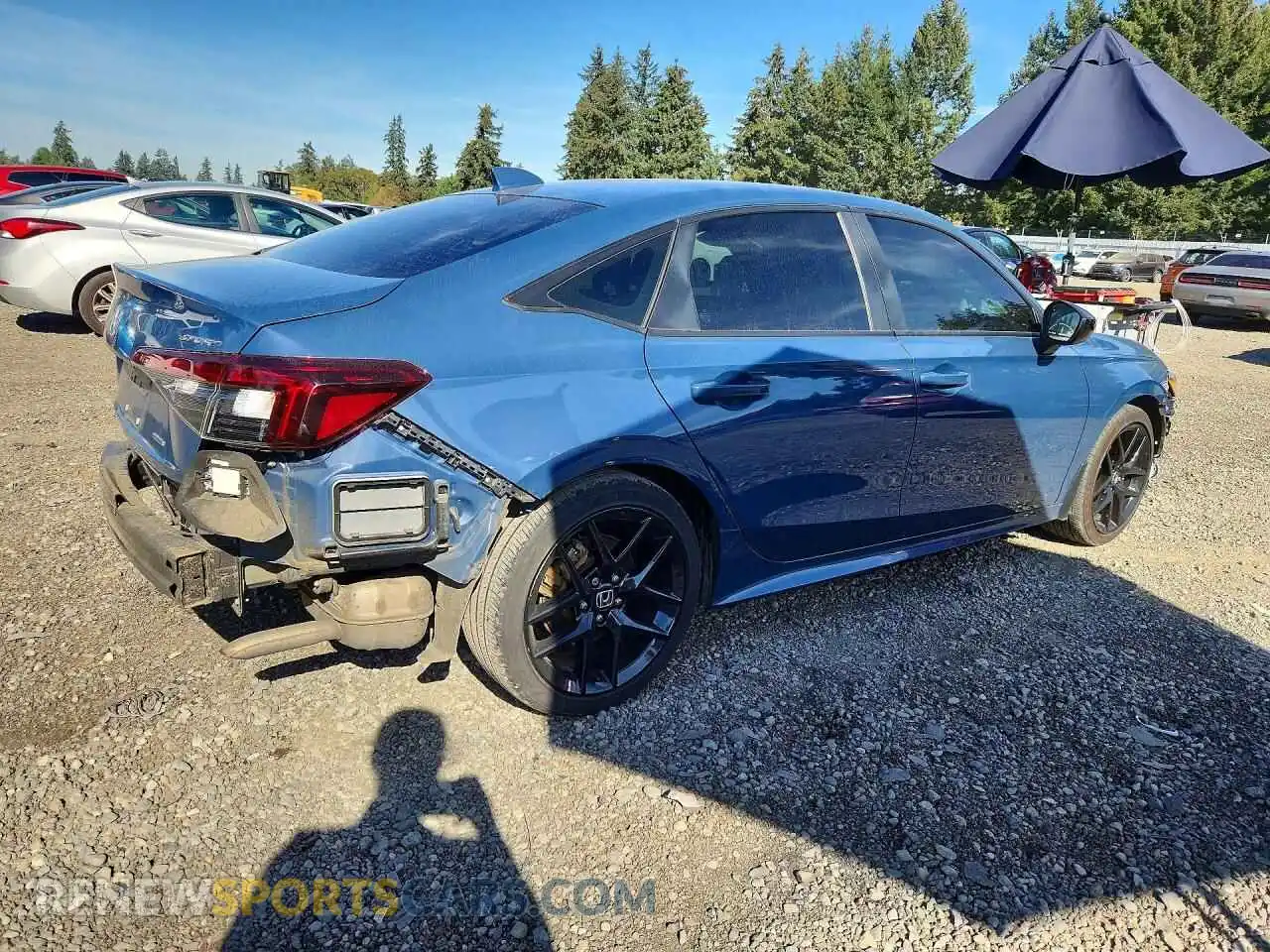 3 fotografías del automóvil dañado 2HGFE4F84SH323192 HONDA CIVIC 2025