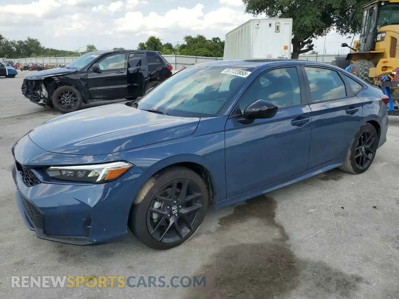 1 Photograph of a damaged car 2HGFE4F84SH331714 HONDA CIVIC 2025
