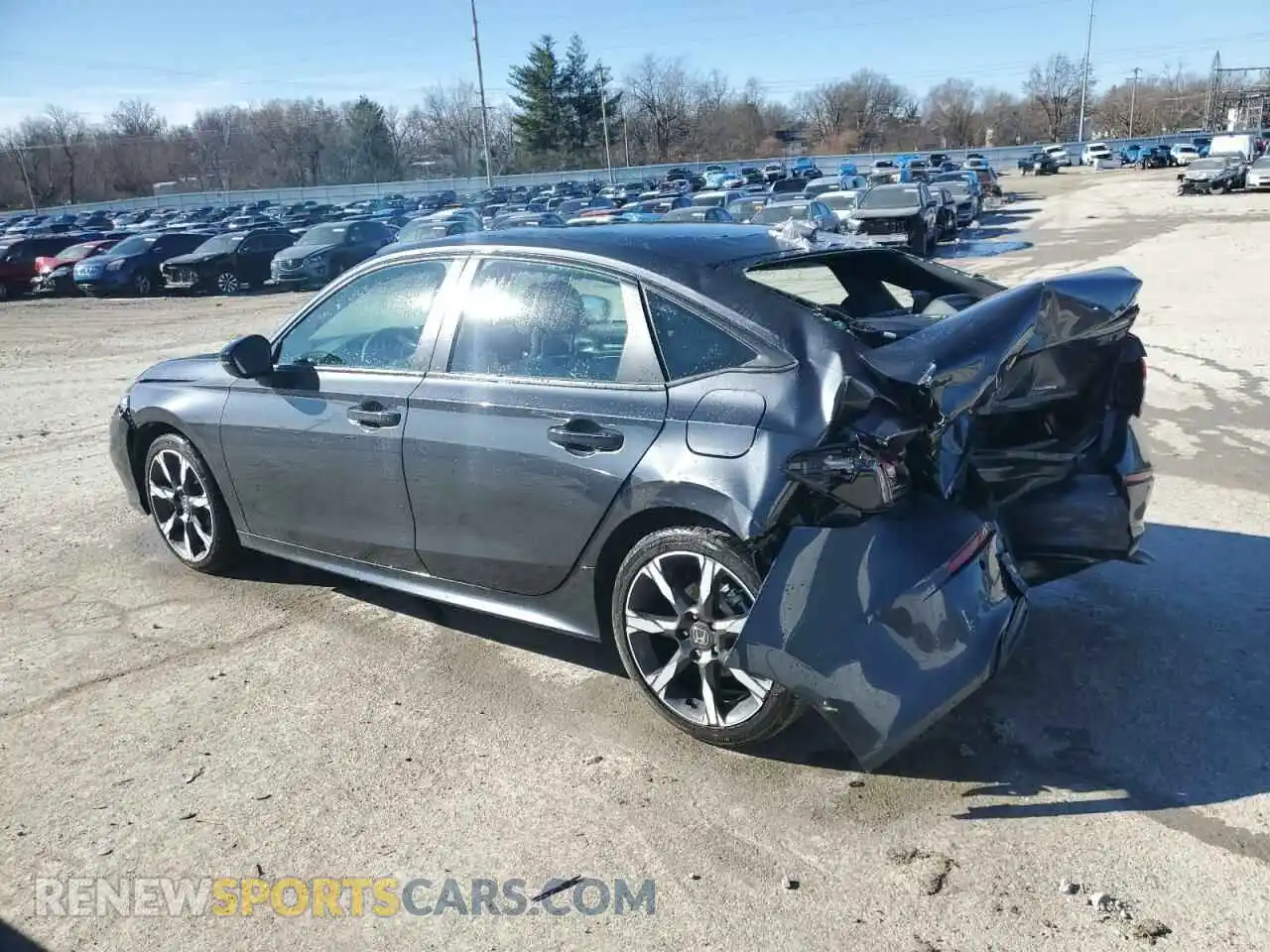 2 fotografías del automóvil dañado 2HGFE4F8XSH307465 HONDA CIVIC 2025