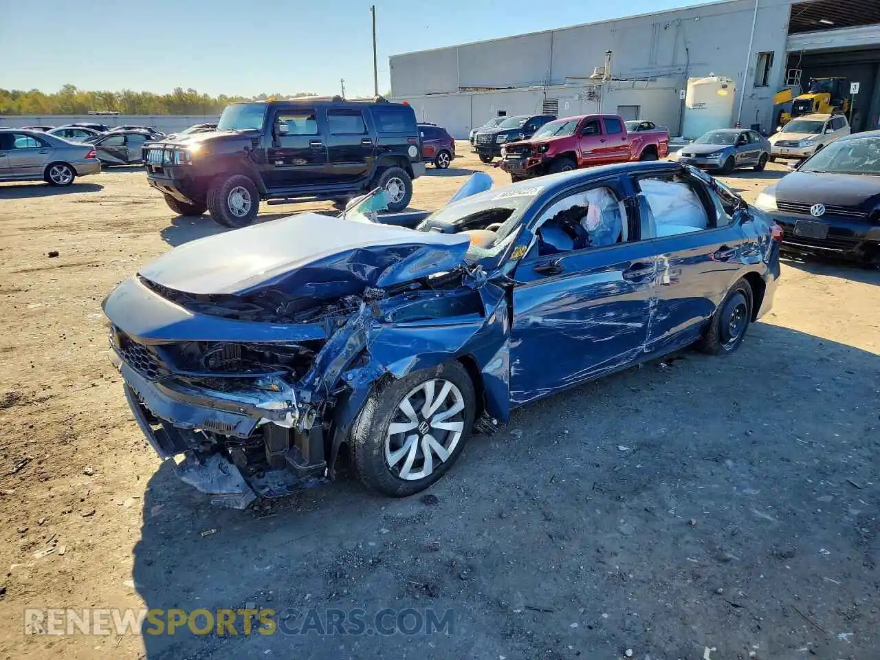 1 Photograph of a damaged car 2HGFE2F20TH583056 HONDA CIVIC 2026