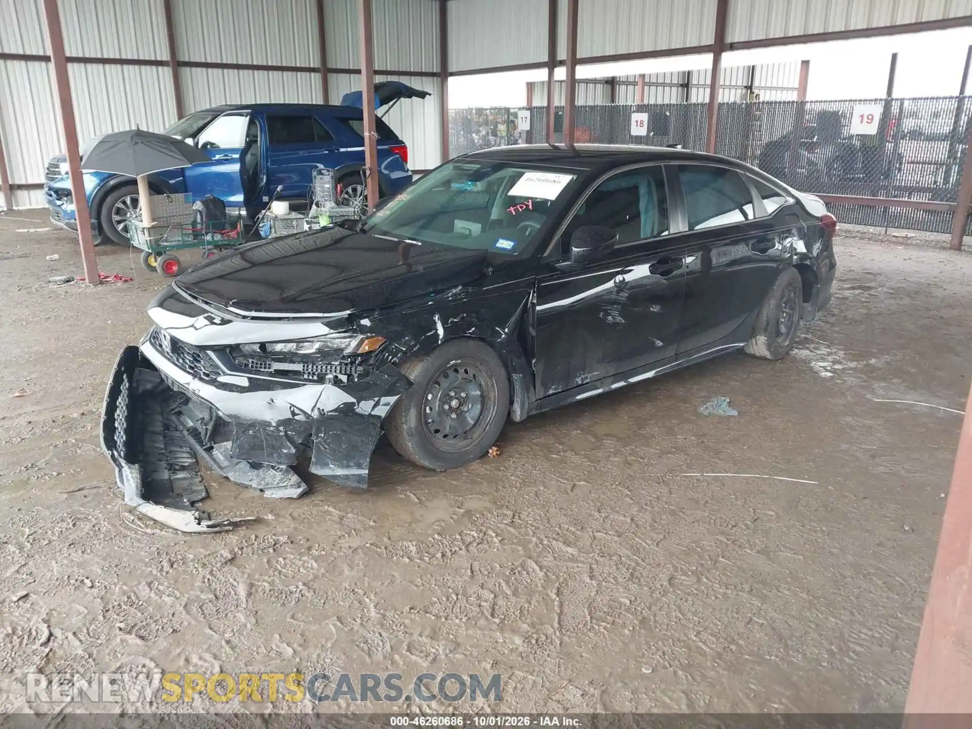 2 fotografías del automóvil dañado 2HGFE2F24TH576529 HONDA CIVIC 2026