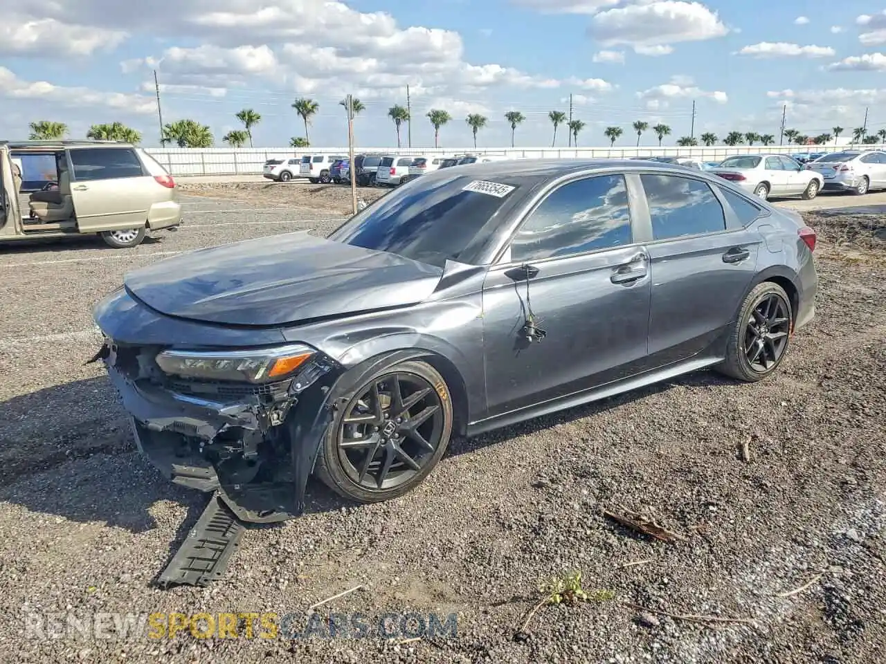 1 Photograph of a damaged car 2HGFE2F52TH529266 HONDA CIVIC 2026