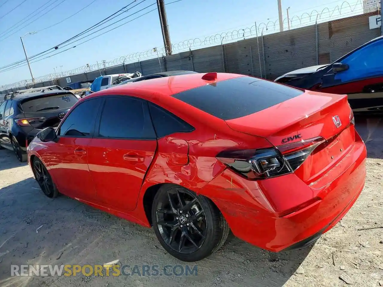 2 Photograph of a damaged car 2HGFE2F55TH567638 HONDA CIVIC 2026