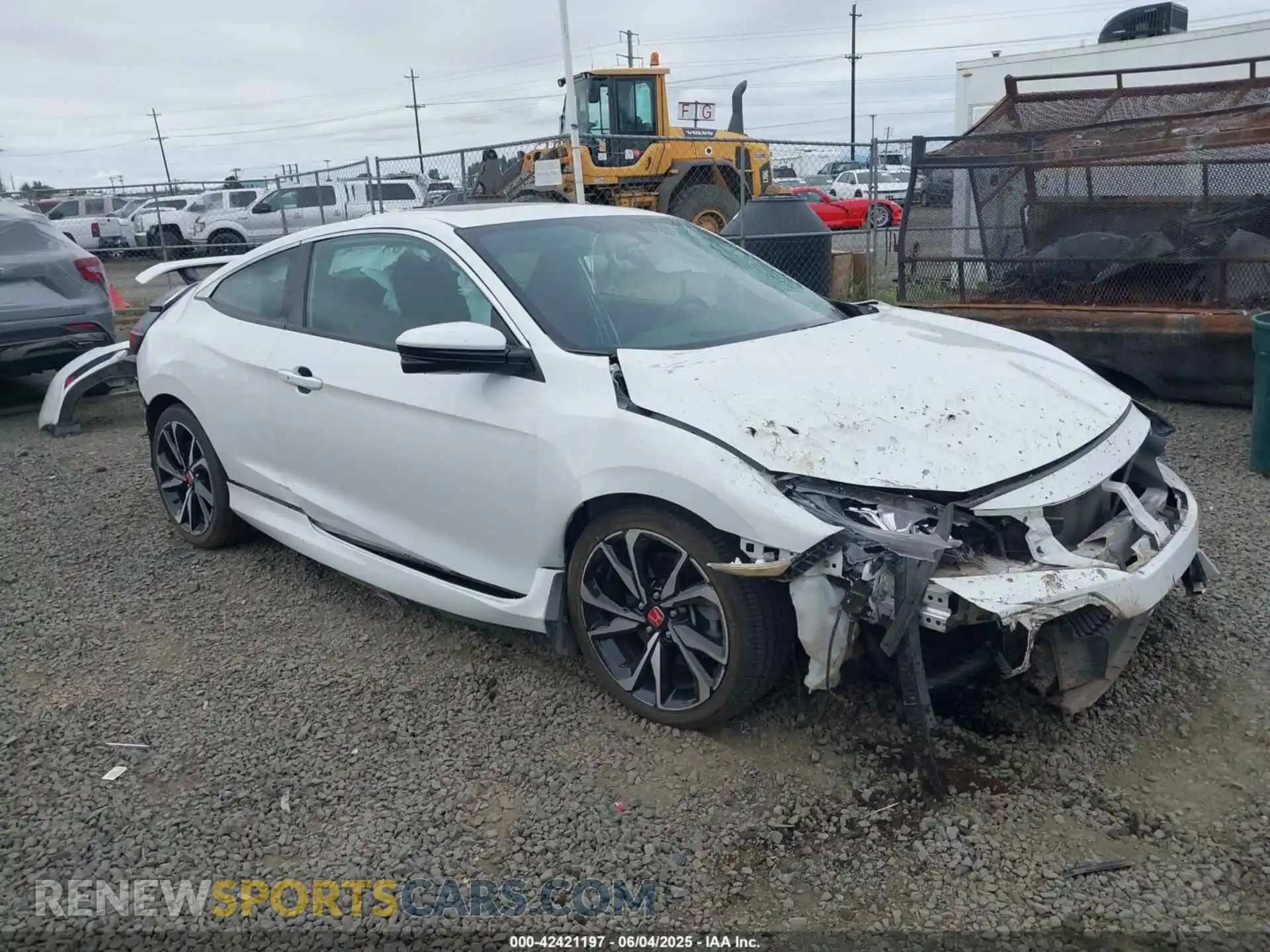 1 Photograph of a damaged car 2HGFC3A58KH754714 HONDA CIVIC SI 2019