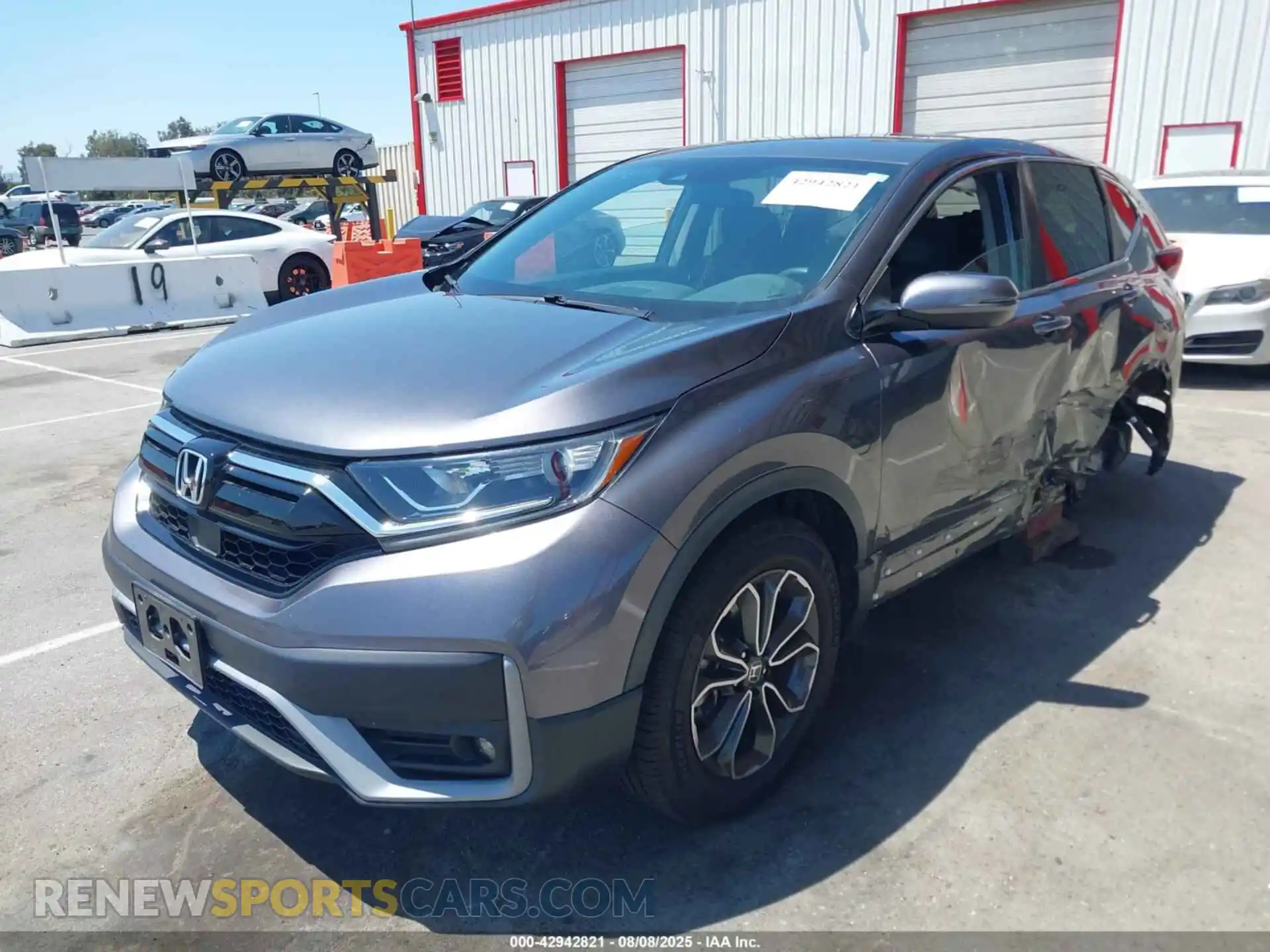 2 fotografías del automóvil dañado 2HKRW1H51MH410049 HONDA CR-V 2021
