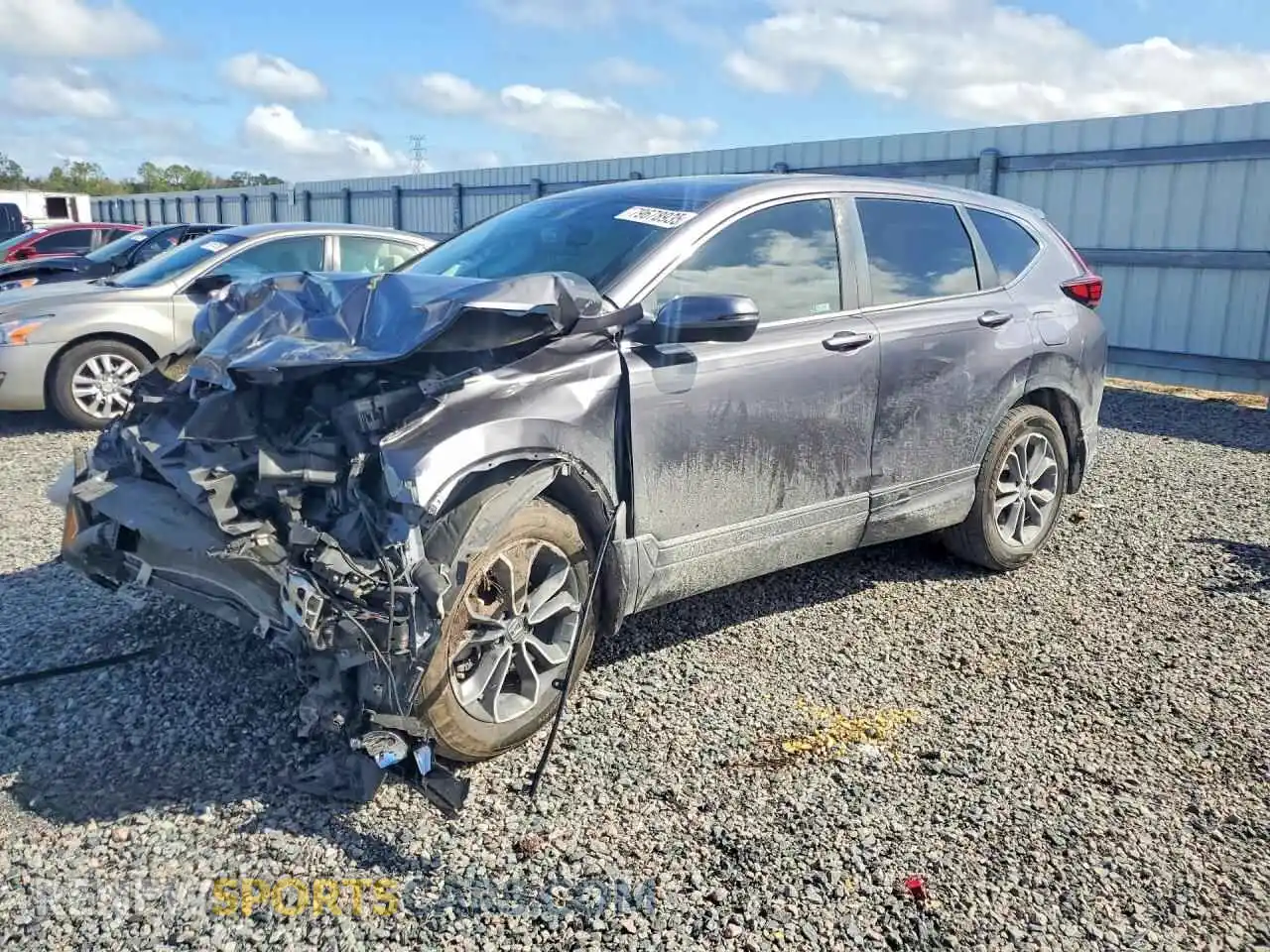 1 Photograph of a damaged car 2HKRW1H55MH407400 HONDA CR-V 2021