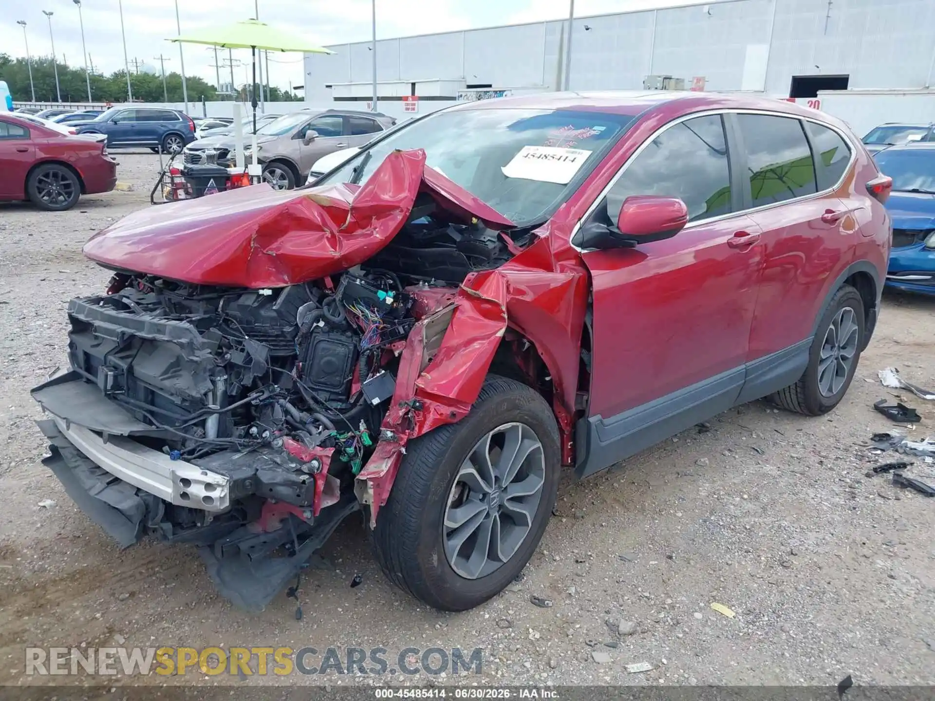 2 Photograph of a damaged car 2HKRW1H58MH417385 HONDA CR-V 2021