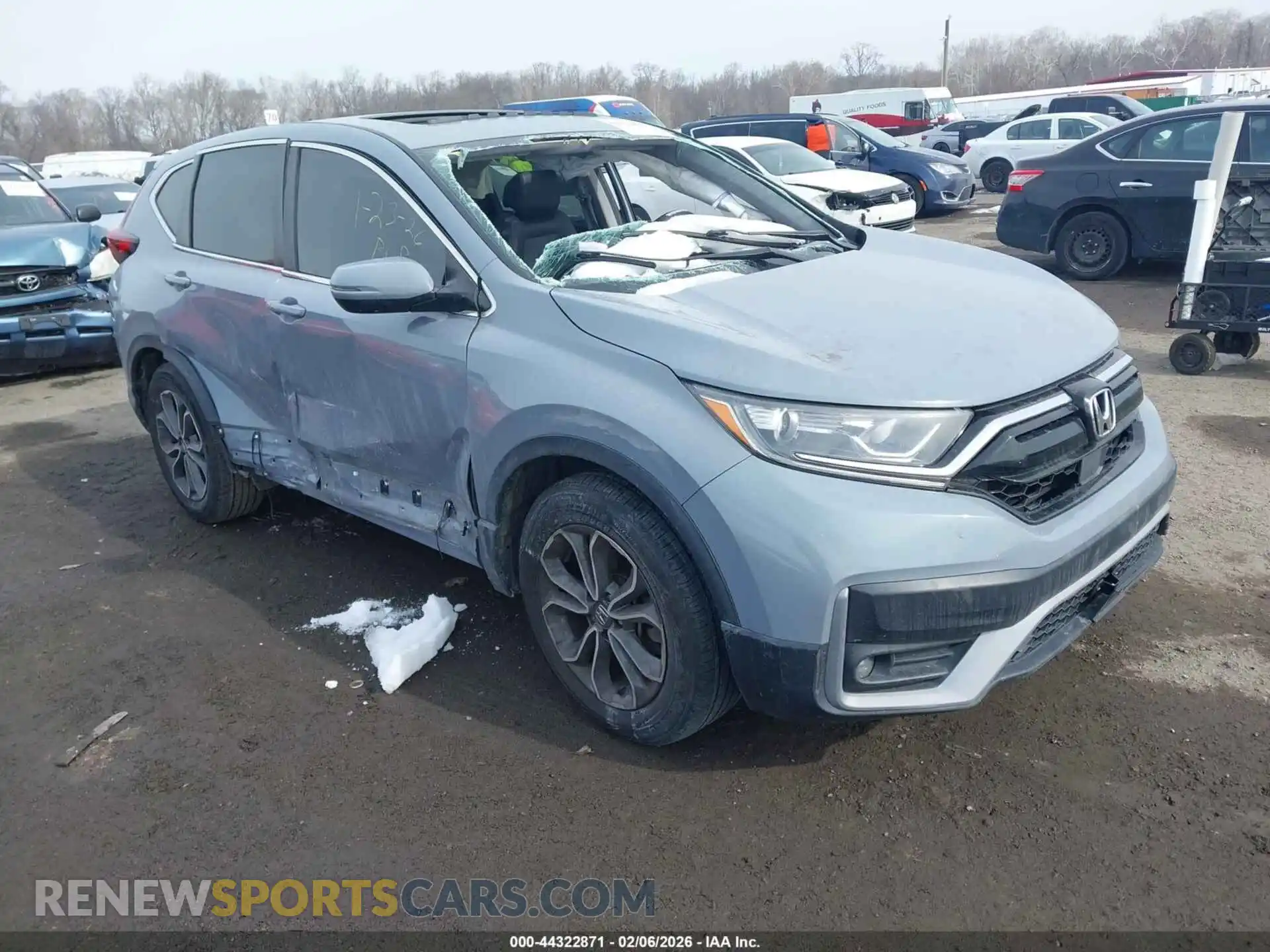 1 Photograph of a damaged car 2HKRW1H82MH417098 HONDA CR-V 2021